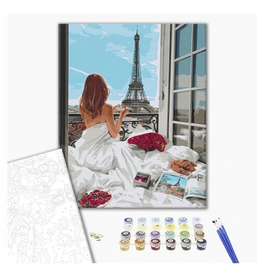 Picture of Malowanie po numerach BRUSHME, 40x50 cm, poranek w Paryu, 1 szt., w pudeku