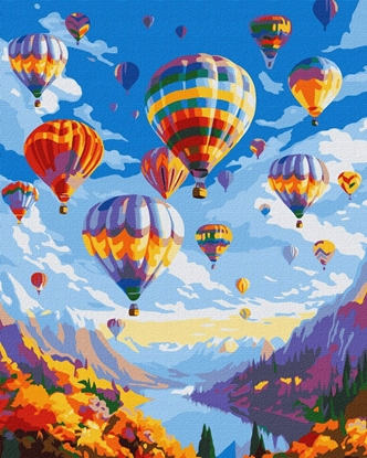 Picture of Malowanie po numerach IDEYKA, 40x50 cm, magiczny lot, 1 szt., w pudeku