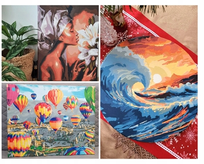 Picture of Malowanie po numerach IDEYKA, 40x50cm, metallic, muzyka patków, 1 szt., w pudeku