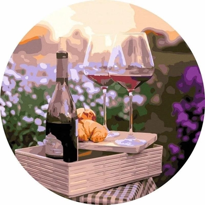 Picture of Malowanie po numerach okrge - Romans w lawendzie