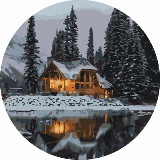 Picture of Malowanie po numerach okrge - niena noc 40cm