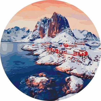 Picture of Malowanie po numerach okrge - wit na Lofotach