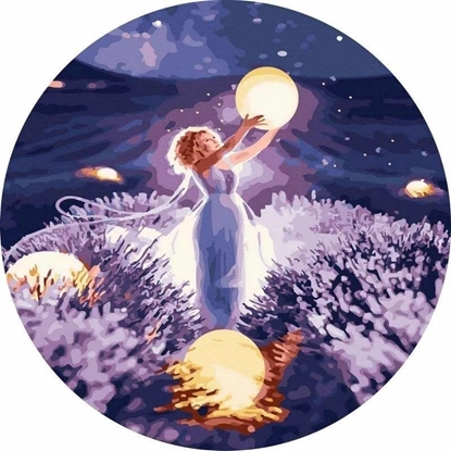 Picture of Malowanie po numerach okrge - W Alei Gwiazd 40cm