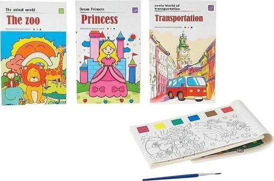 Picture of Malowanka wodna z farbkami MIX