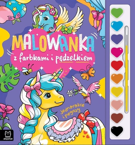 Picture of Malowanka z farbkami i pdzelkiem. Jednoroce