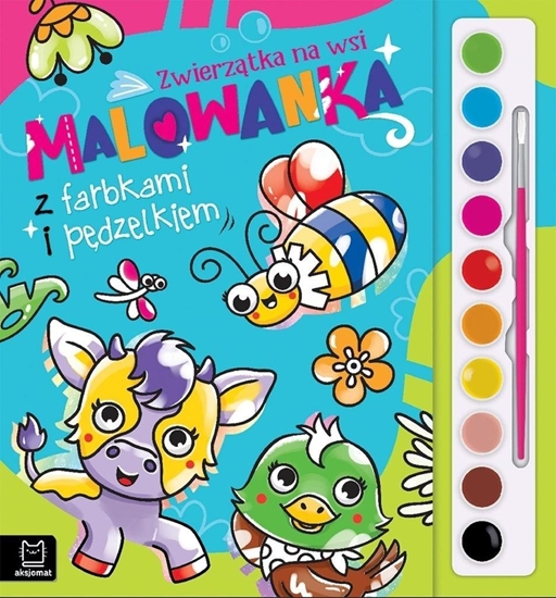 Picture of Malowanka z farbkami i pdzelkiem. Zwierztka