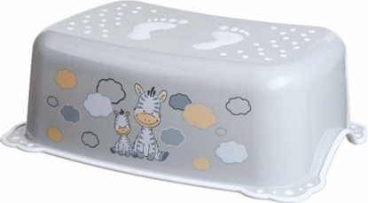 Picture of Maltex MALTEX step up stool with antislip rubber Grey/White Zebra 6913