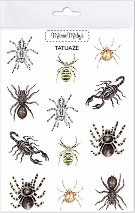 Изображение Mama Maluje Tatuae zmywalne Pajczaki