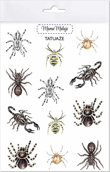 Picture of Mama Maluje Tatuae zmywalne Pajczaki