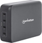 Attēls no adowarka Manhattan 4-Port GaN USB Power Delivery-Ladestation PD 3.1 Vier USB-C PD-Ports mit bis zu 140W pro Port 240 W Gesamtleistung schwarz