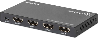 Picture of Manhattan Switch 3x HDMI 2.0 4K60Hz 3-Portowy Przecznik HDMI Automatyczny