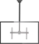 Изображение Manhattan TV & Monitor Mount, Ceiling, 1 screen, Screen Sizes: 37-75", Height: 106-156 cm, Black, VESA 200x200 to 600x400mm, Max 50kg, LFD, Lifetime Warranty