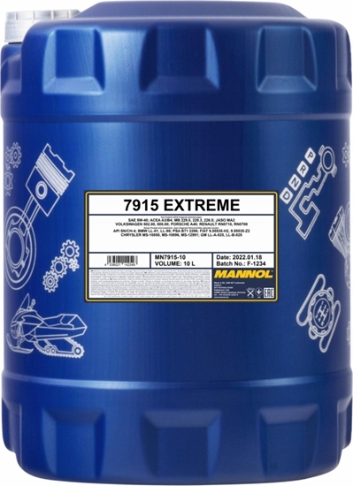 Picture of Mannol Mannol Alyva Extreme5W/40sintetinvarikliams10 L