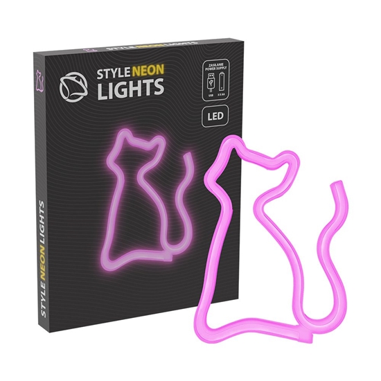 Picture of Manta SNL06PK Style Neon Lights Cat pink