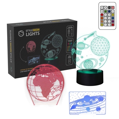Attēls no Manta SNL118RGB LED lamp Light decoration Kosmos RGB 3D