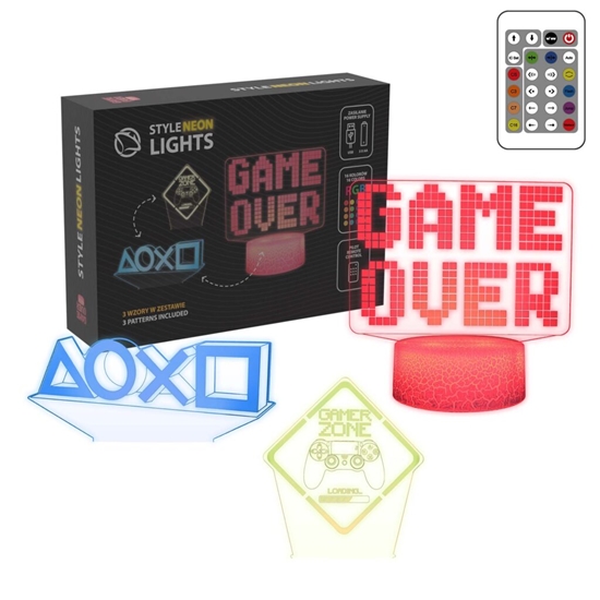 Picture of Manta SNL123RGB LED lamp Light decoration Game 3 RGB 3D