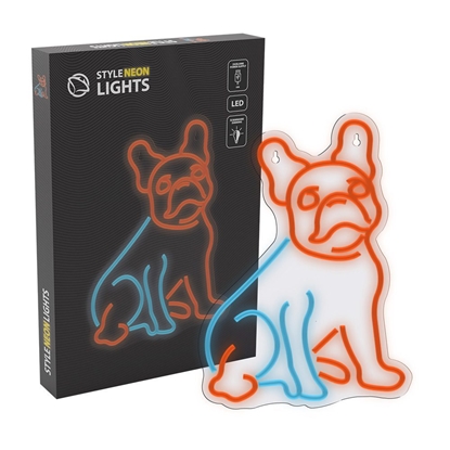 Attēls no Manta SNL68MT Style Neon Lights FRENCH BULLDOG Multicolor