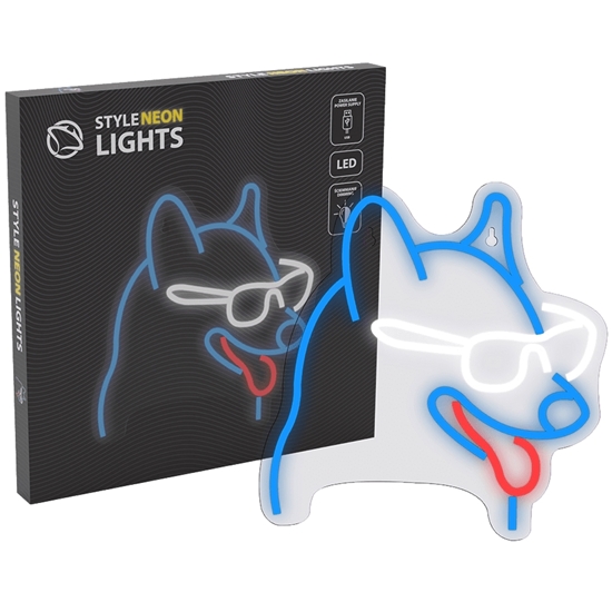 Picture of Manta SNL69MT Style Neon Lights DOG  WITH GLASSES