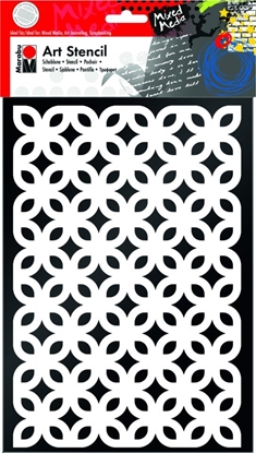 Picture of Marabu Marabu 028500004, Art stencil, Adult & children, White, 297 mm, 210 mm