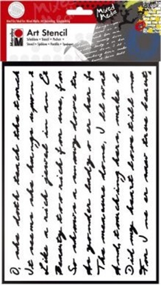 Picture of Marabu Marabu 028500007, Letter stencil, Adult & children, White, 297 mm, 210 mm