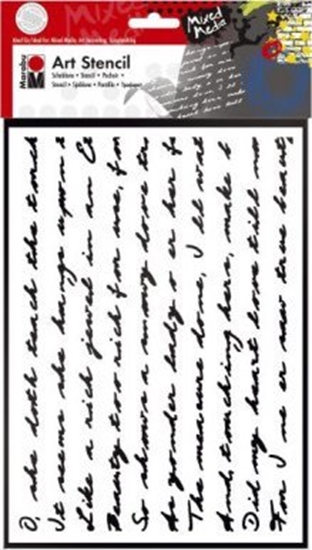 Picture of Marabu Marabu 028500007, Letter stencil, Adult & children, White, 297 mm, 210 mm