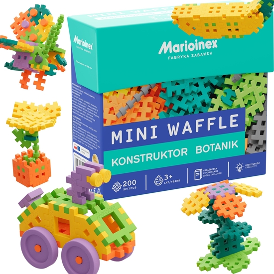 Picture of Marioinex ECO Klocki MARIOINEX WAFLE MINI 200e Botanik green