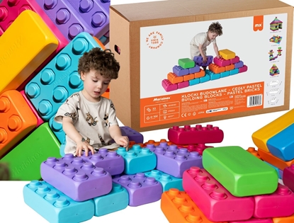 Attēls no Marioinex Marioinex Polskie Klocki BUDOWLANE CEGY 33 elementów, PASTEL