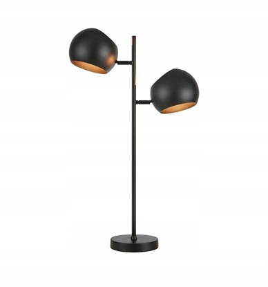 Picture of Lampa stoowa Markslojd Edgar 108691 lampa stoowa lampka 2x40W E14 czarna/zota