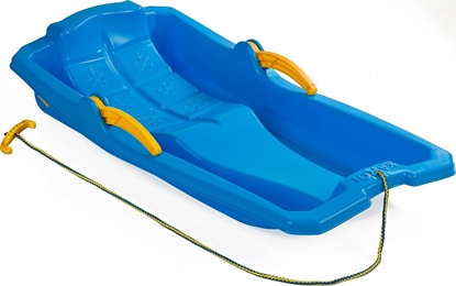 Picture of Marmat Sanki z Oparciem Hamulcami dla Dzieci Plastikowe Niebieskie MARMAT 80x43cm