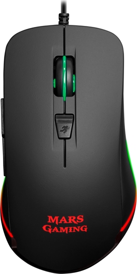 Picture of Mars Gaming MM118 Gaming Mouse with Additional Buttons / RGB / 400 - 9800 DPI / USB / Black