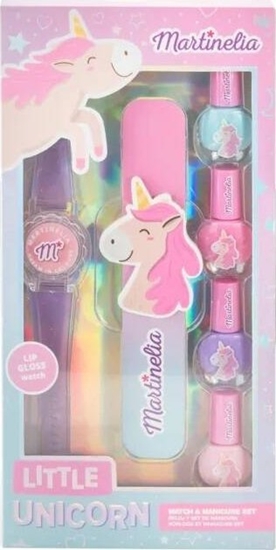 Изображение Martinelia Little Unicorn Watch & Manicure Set zestaw uroczy zegarek z byszczykiem + lakier do paznokci 4szt + pilnik