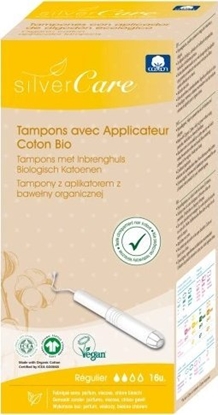 Picture of Masmi Silver Care tampony z aplikatorem z baweny organicznej Regular 16szt