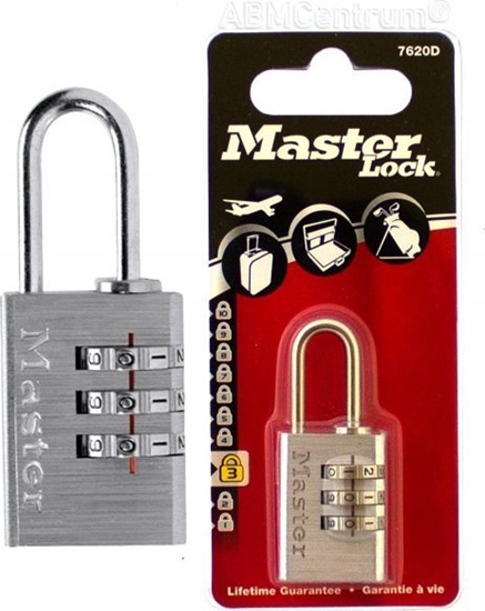Picture of MasterLock Master Lock Combination Lock in alumin. steel Shackle 7620EURDCC