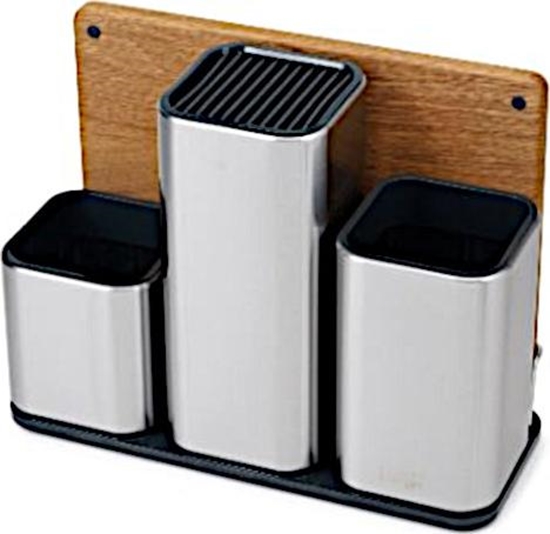 Изображение MasterClass organizer kuchenny 31 cm stal nierdzewna/drewno srebrny 5-czciowy