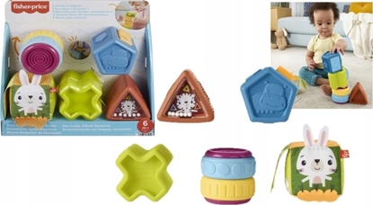 Изображение Mattel FP KLOCKI SENSORYCZNE HXK48 PUD2