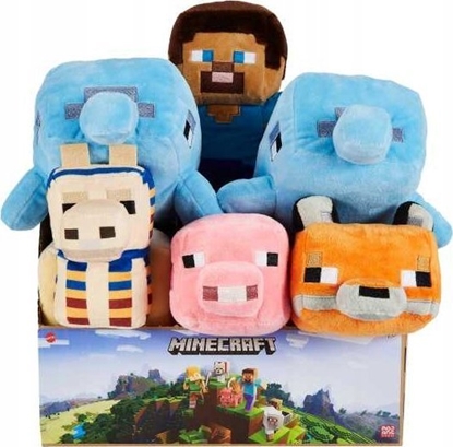 Изображение Mattel MINECRAFT PLUSZ PODSTAWOWY 20CM AST HBN39 DISP6