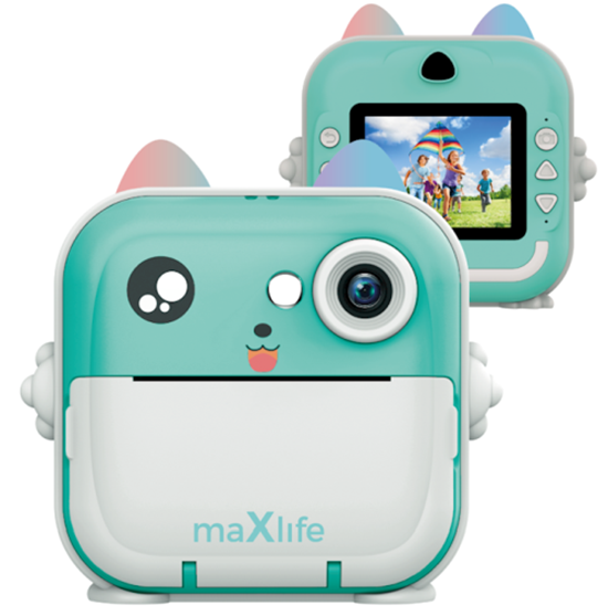 Picture of Maxlife MXPC-100 BLUE camera with printing function