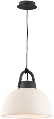Изображение Maxlight Mantra Kinke 6211 lampa wiszca zwis IP44 1x20W E27 antracyt/biaa