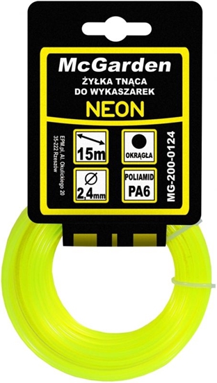 Picture of McGarden yka do wykaszarki okrga neon 1,6mm 15m (MG-200-0116)