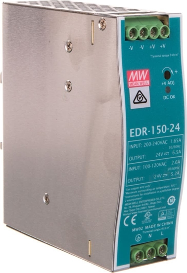 Picture of Mean Well Zasilacz impulsowy 24V DC 6,5A 156W (EDR-150-24)