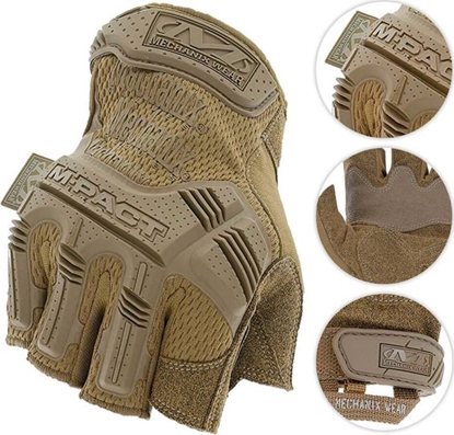Изображение Cimdi Mechanix Wear M-Pact Fingerless Coyote; L