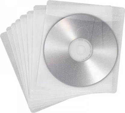 Attēls no Mediarange Vliestaschen m. kleb. Rücks., transp., 50er-Pack