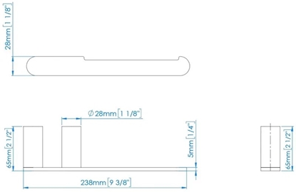 Picture of MEDICLINICS AURA AI1321CS Tualetinio Popieriaus Laikiklis, Nerdijantis Plienas, Satinas