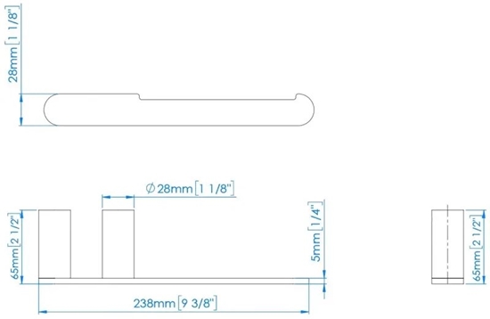 Picture of MEDICLINICS AURA AI1321CS Tualetinio Popieriaus Laikiklis, Nerdijantis Plienas, Satinas