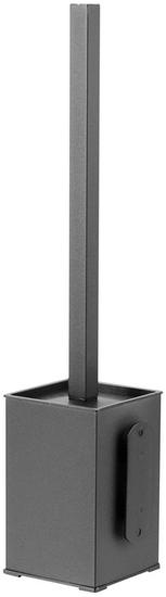 Picture of Mediclinics tualetes birste ar turtju, nersjoais trauds AISI 304, juodas