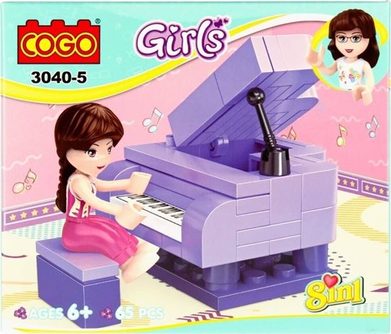 Изображение Mega Creative KLOCKI KONSTR 15X12X5 MC GIRL MIX8 DISP 8/48/96