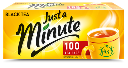 Изображение Melnā tēja JUST A MINUTE, 100x1,4g