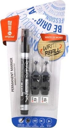 Attēls no MemoBe Marker permanentny + 2 ampuki czarny MemoBe