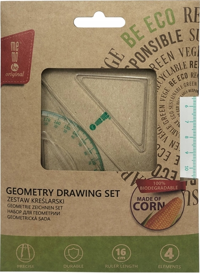 Picture of MemoBe Zestaw kre¶larski ECO z linijk± 16cm MemoBe