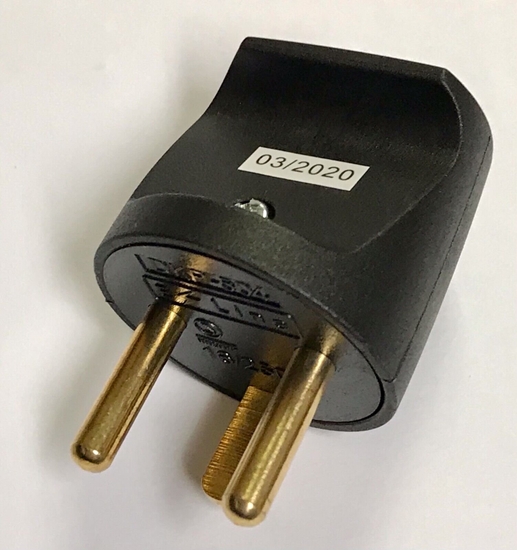 Picture of Mercodan Type K (DK) Plug. Black -